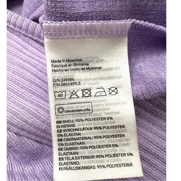 DIVIDED, H&M+ Ribbed Light Purple Cardigan Size Small - Picture 4 of 6